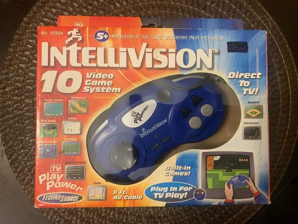 Techno Source TV Power Play Intellivision 10 Video Game System Plug and Play